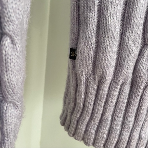Banana Republic Lilac Cable Knit Sweater - Picture 3 of 6